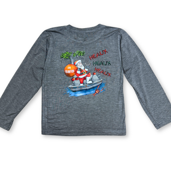 Cajun Santa Long Sleeve Kid Shirt