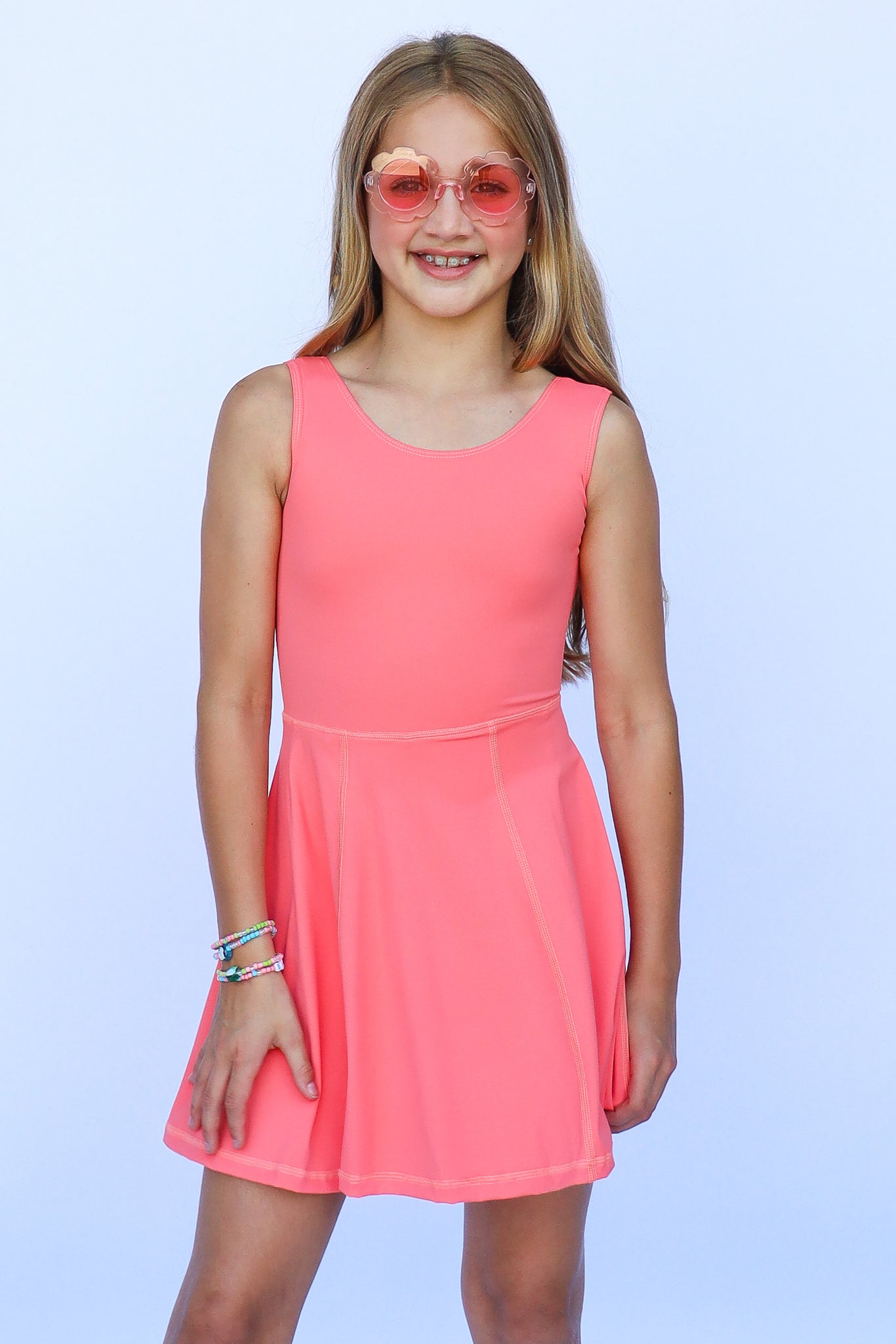 Coral Athleisure Kid Dress