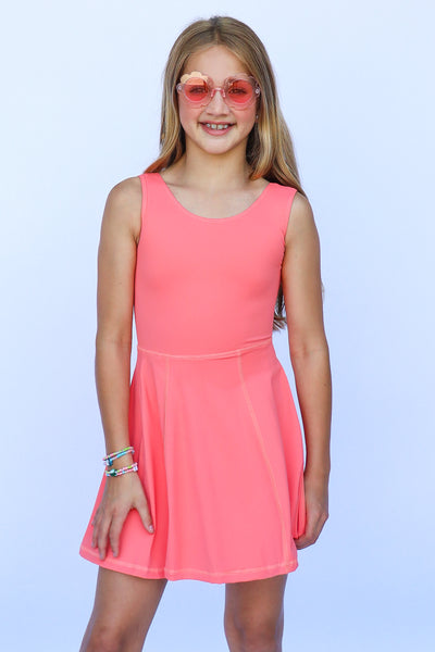 Coral Athleisure Kid Dress