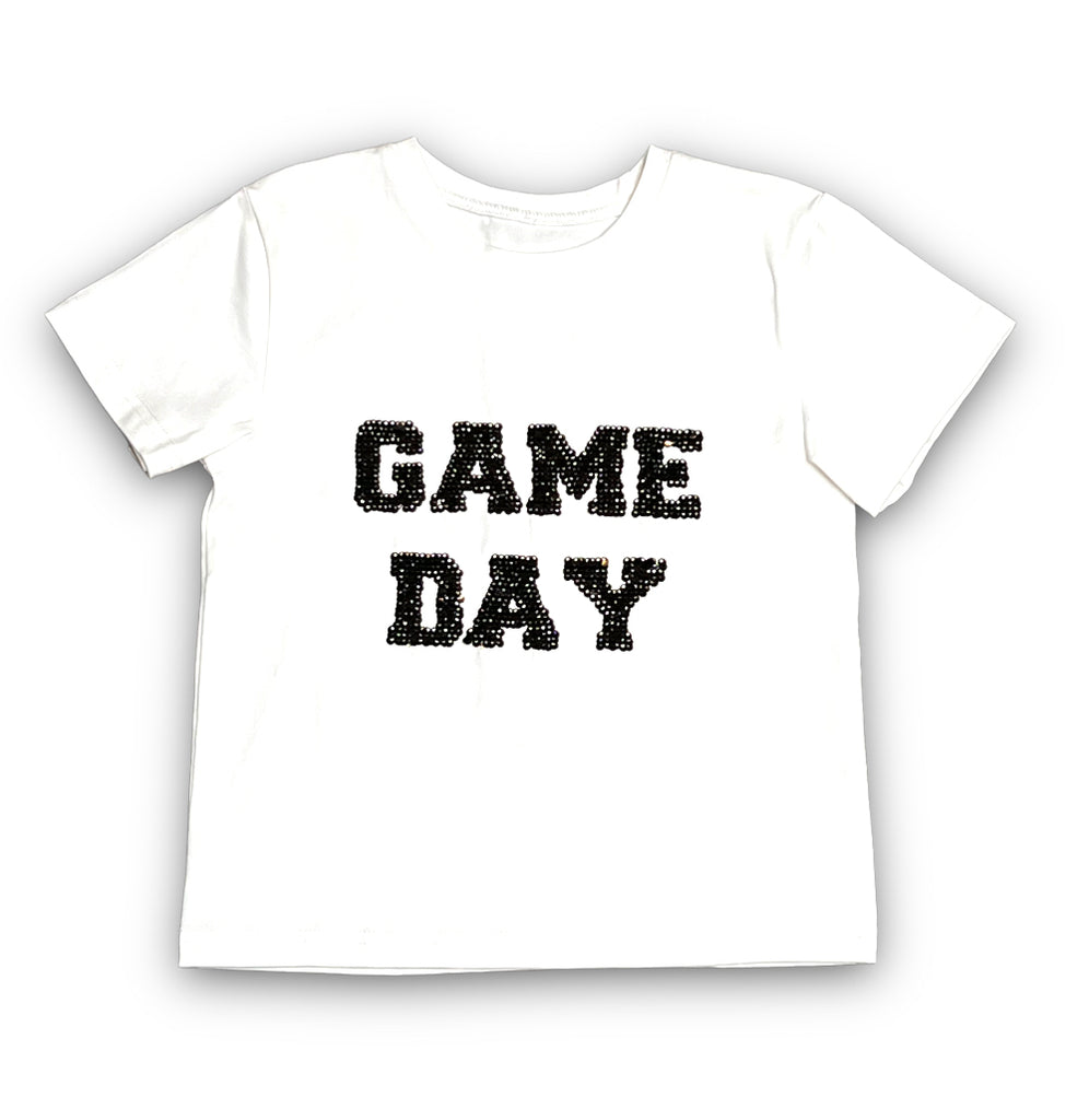 Kid's Game Day Reversible Sequins (Black and Gold)