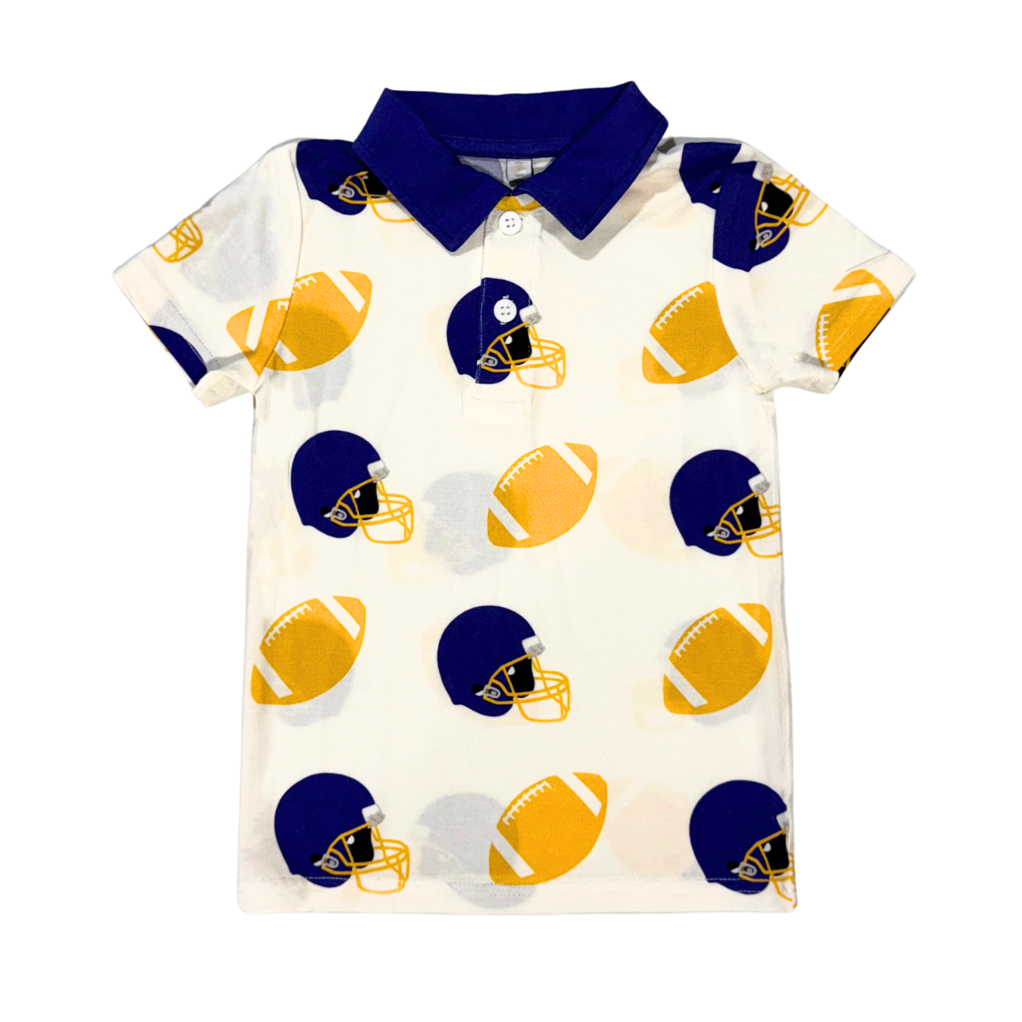 Football Fever Purple and Yellow Polo