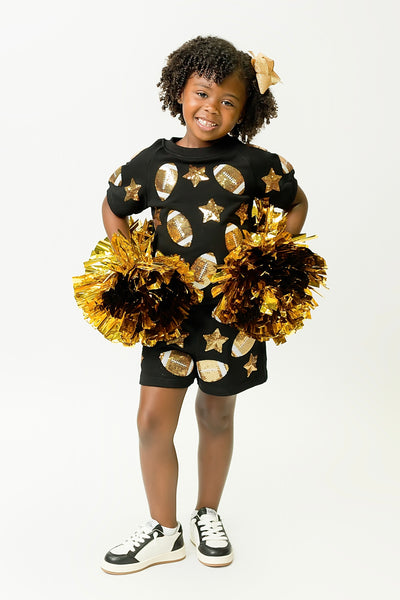 Black Football Top
