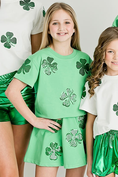 Green Clover Kid Top