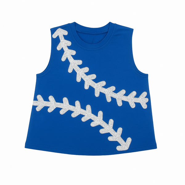 Baseball Royal Blue Tank