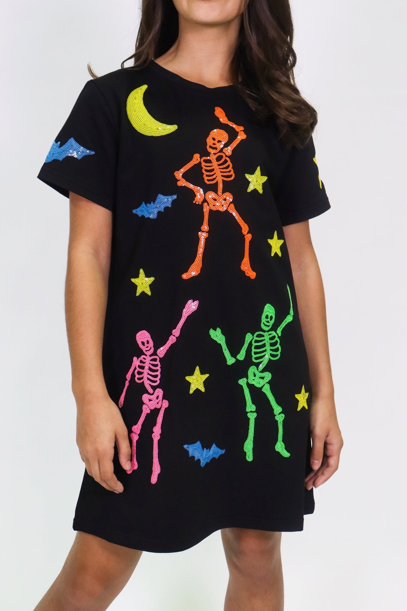 Kids' Black Skeleton Dress