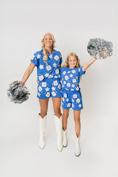Royal Blue Football Shorts
