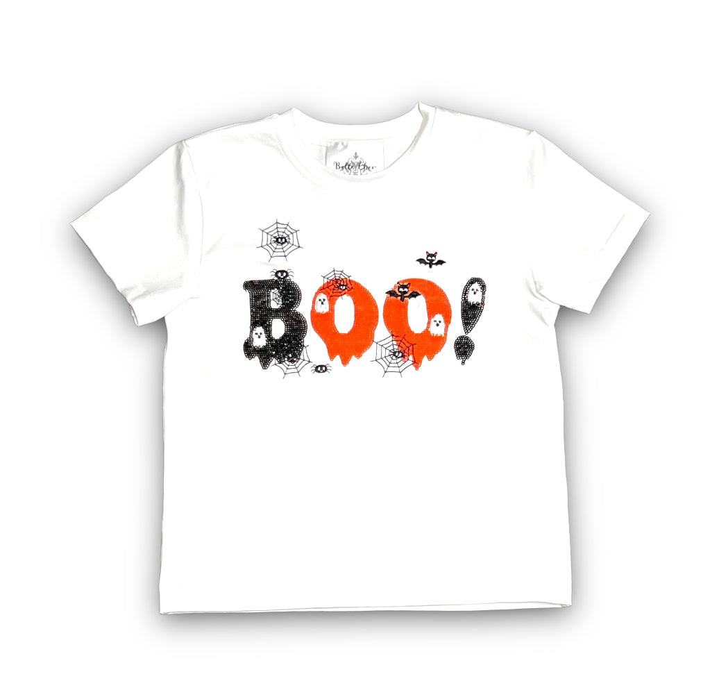 Boo and Spider Sequin Shirt