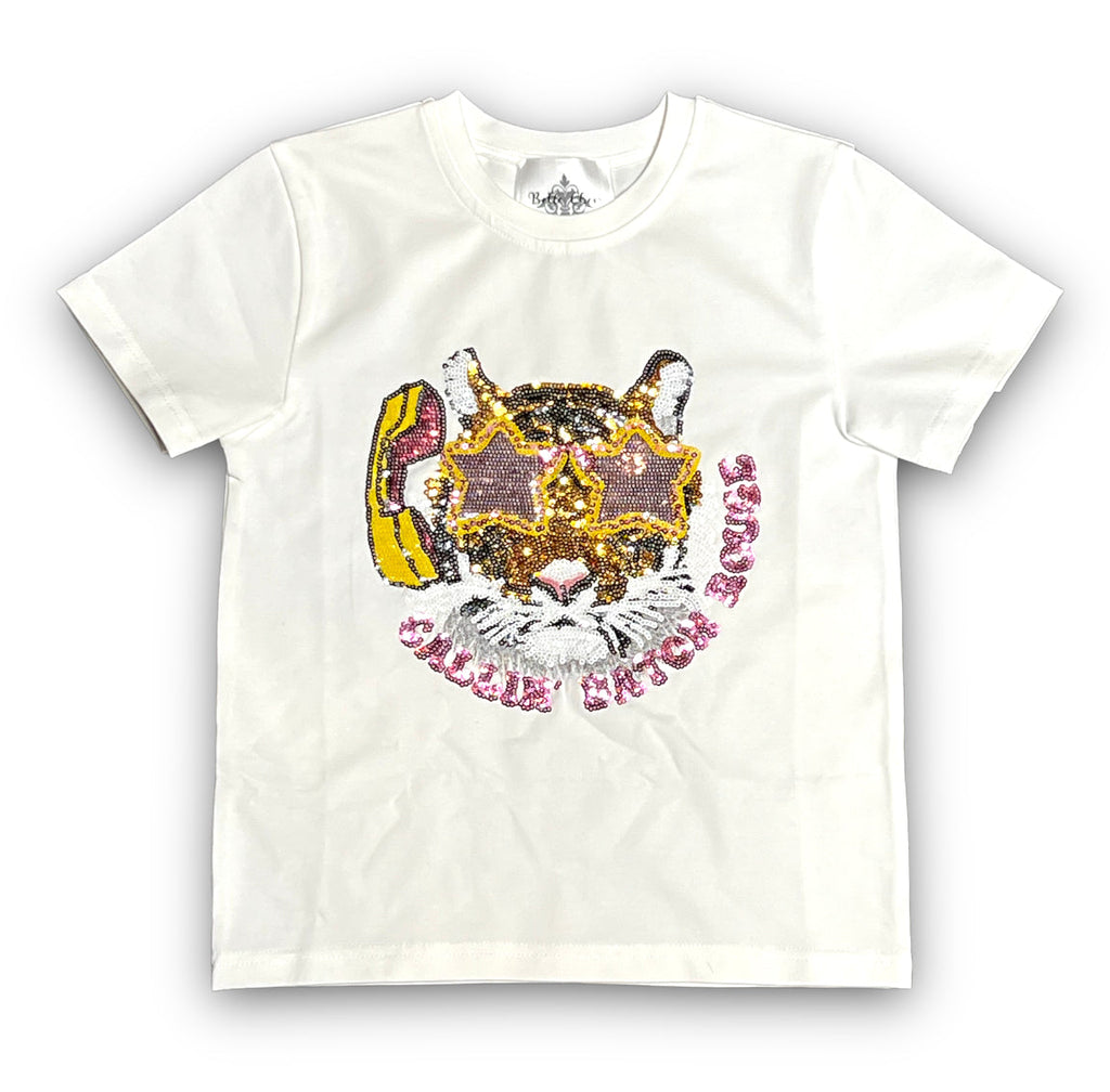 Tiger Callin' Baton Rouge Sequin Adult Shirt