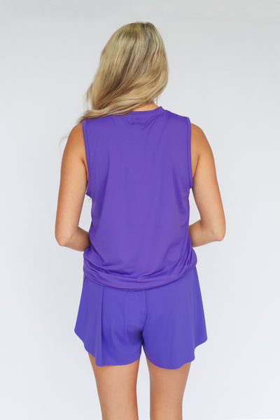 Purple Butterfly Shorts