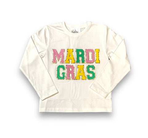 Mardi Gras Chenille Kid Shirt