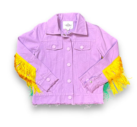 Purple Fringe Kid Jacket