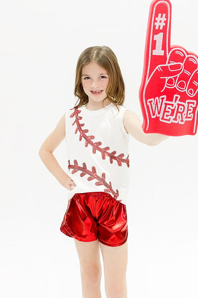 Baseball White Tank