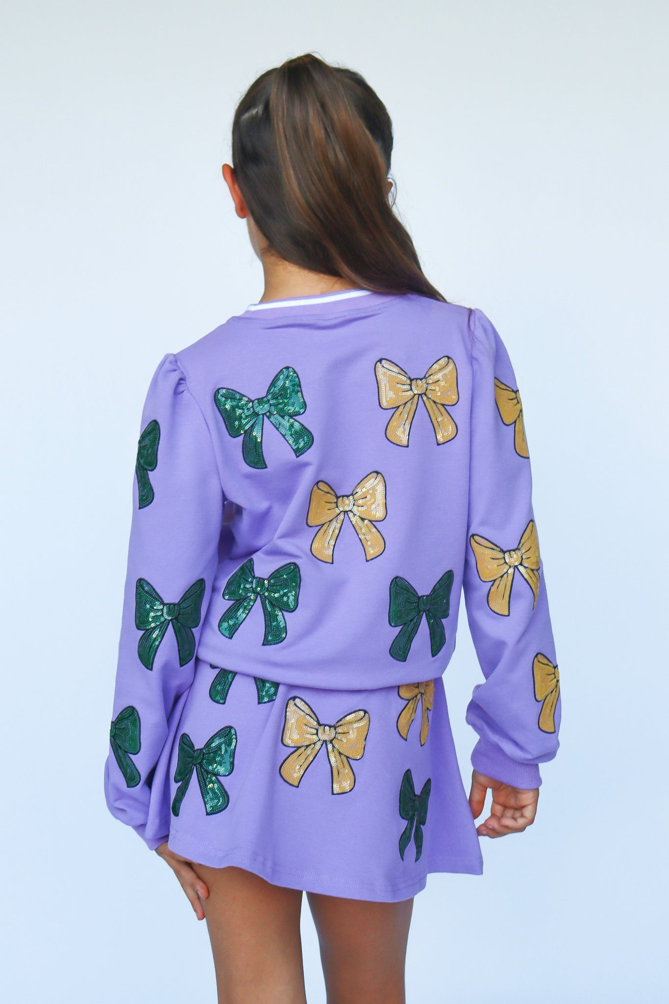Mardi Gras Bows Skort