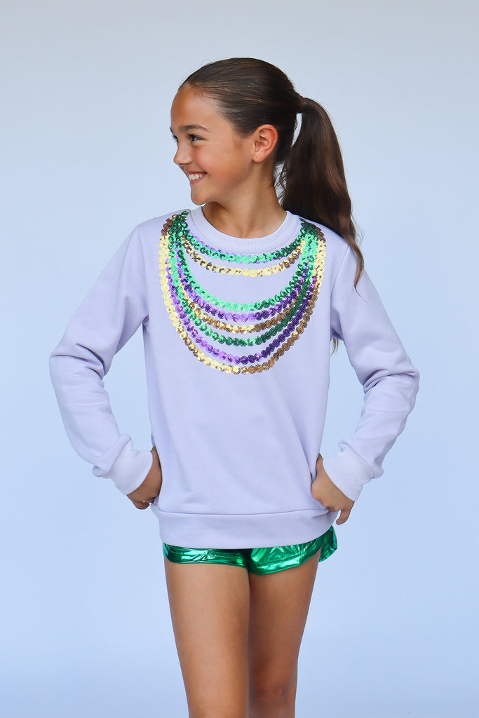 Beads Lavender Sweatshirt