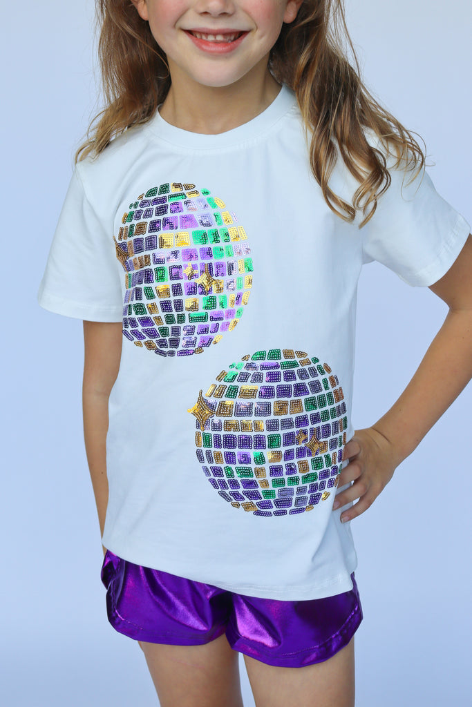 White Disco Ball Shirt
