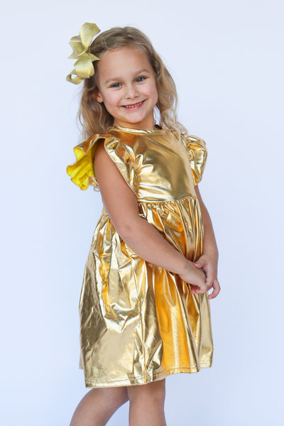 Gold Metallic Dress