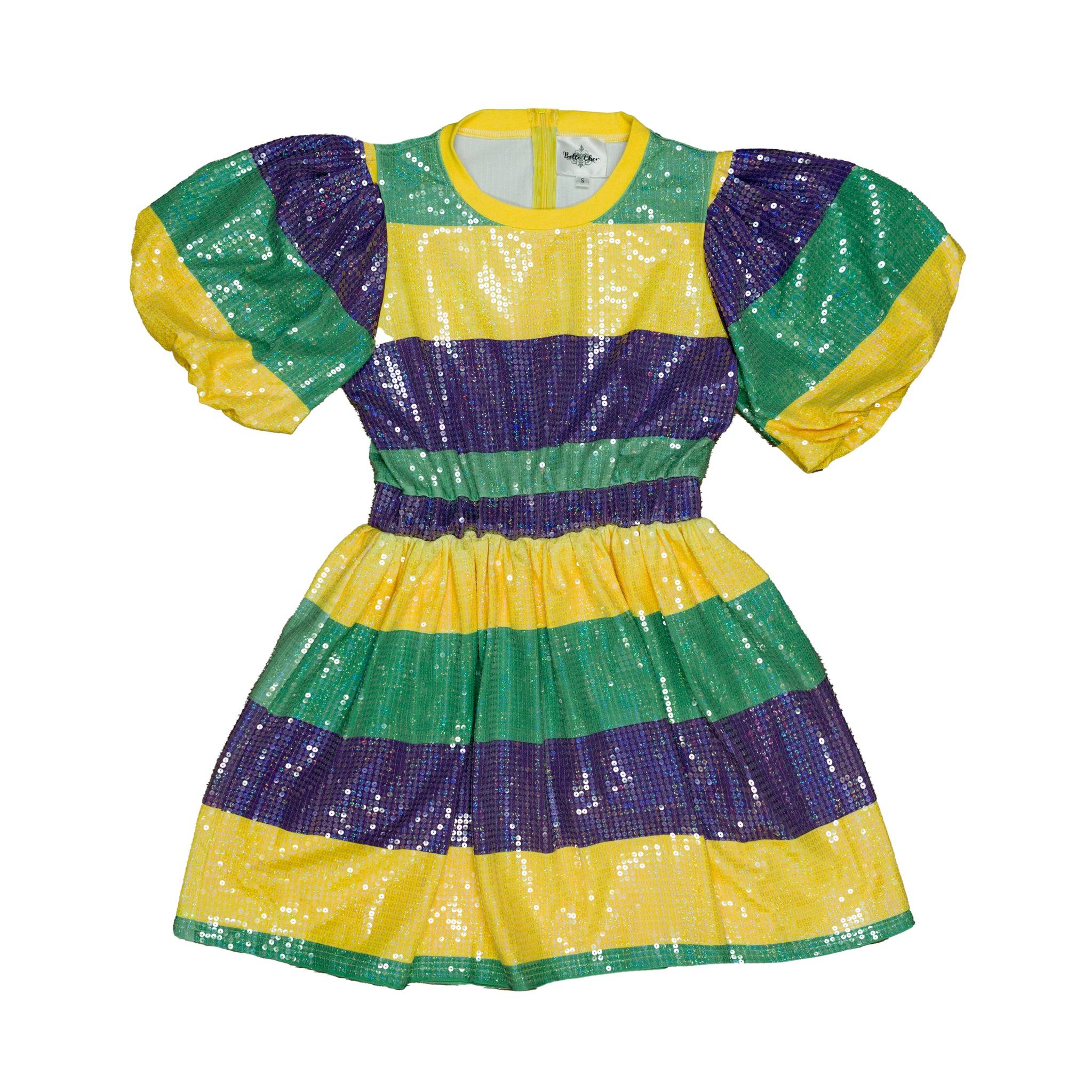 Women's Mardi Gras Rugby Sequin Dress