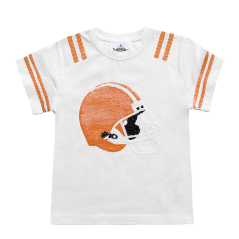 Orange Sequin Helmet Kid Shirt