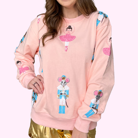 Pink Nutcracker Adult Sweatshirt