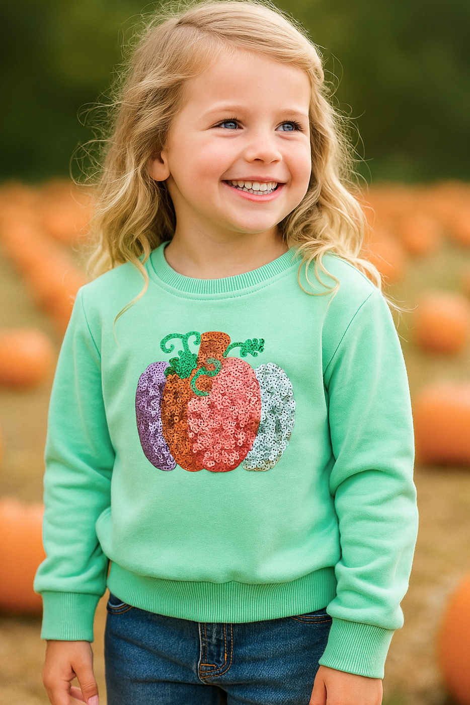 Pumpkin Green Sweatshirt