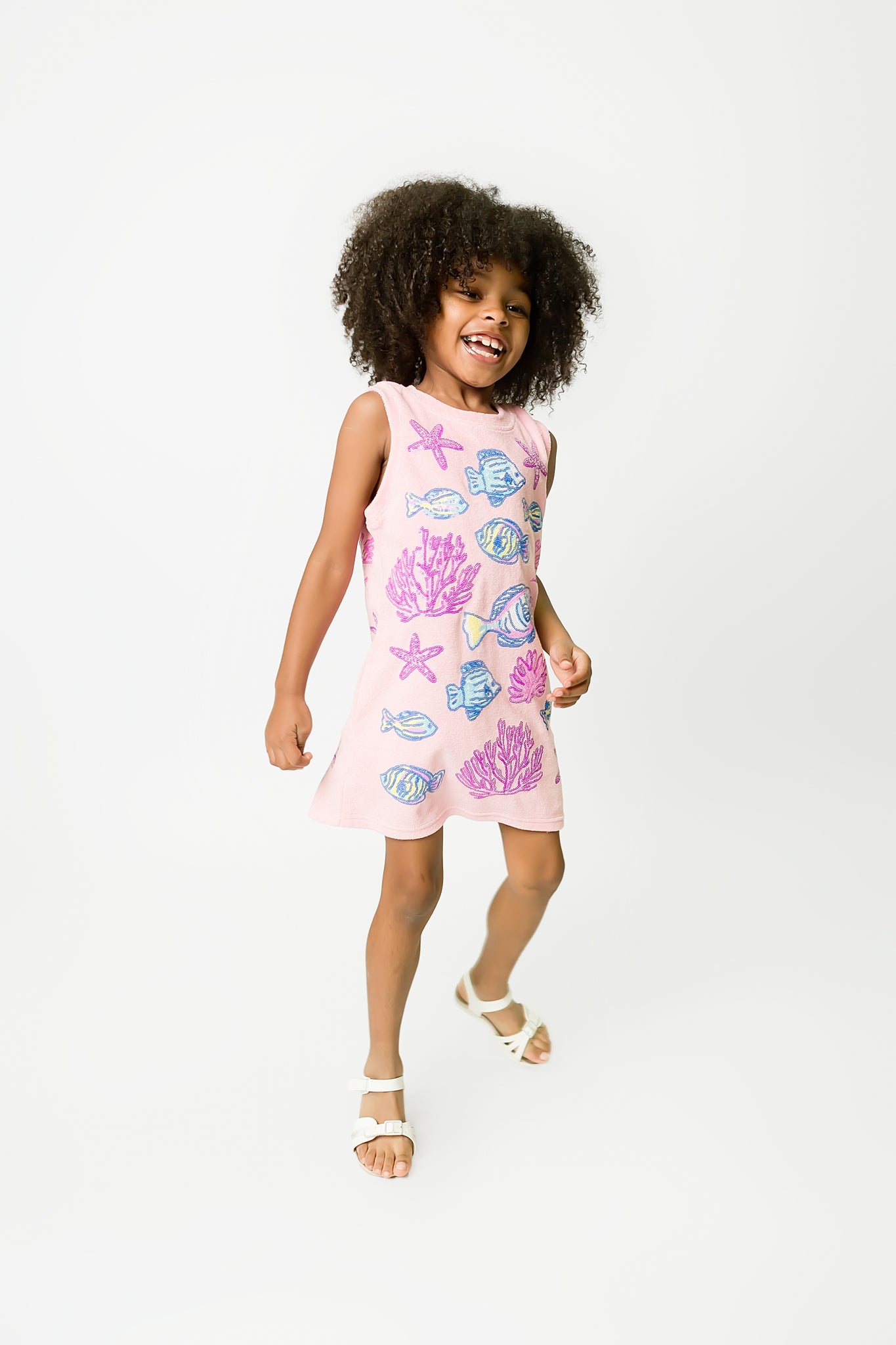 Under the Sea Dress - Light Pink