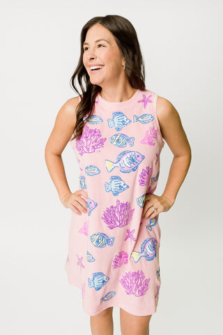 Under the Sea Dress - Light Pink
