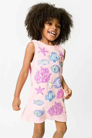 Under the Sea Dress - Light Pink