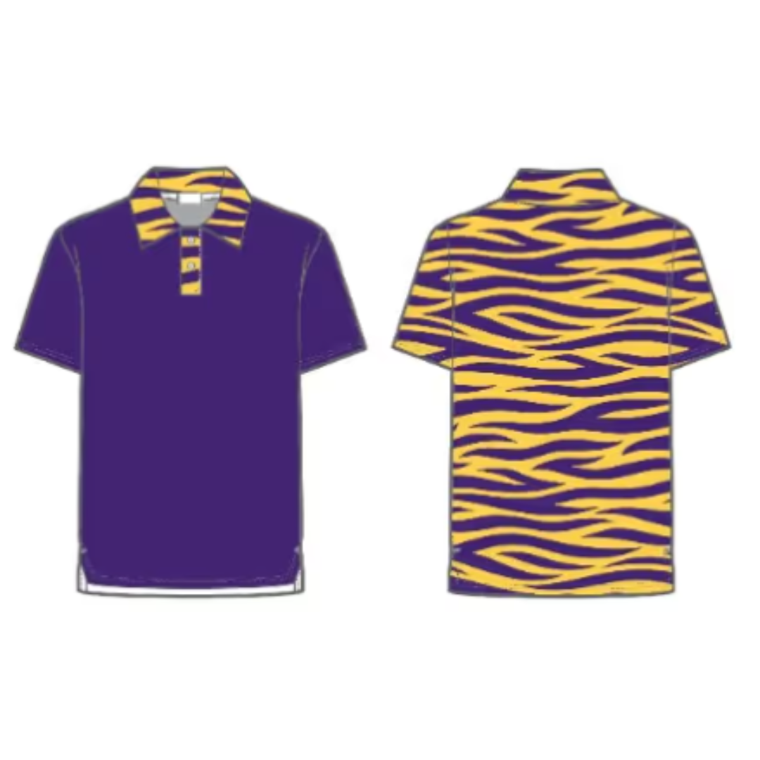 Tiger Striped Polo