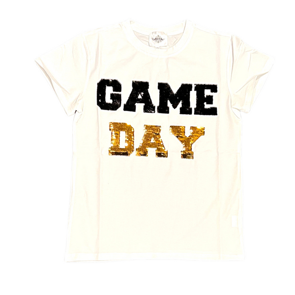 Black and Gold Gameday Adult Shirt