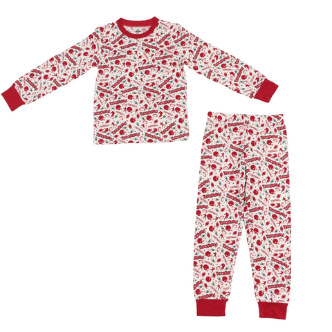 Red and White Football Pajamas