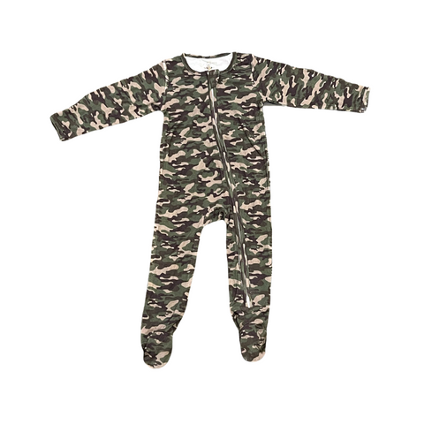 Camo Bamboo Footie