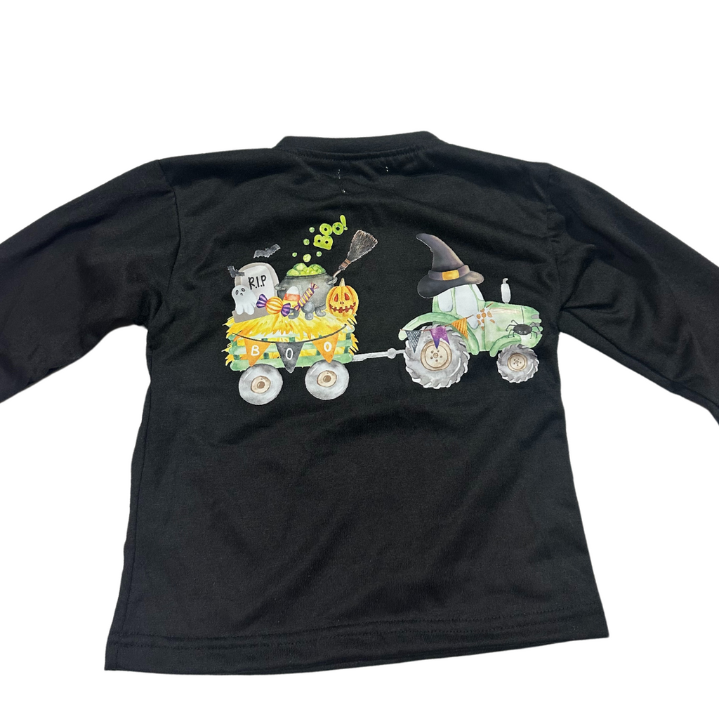 Halloween Tractor Long Sleeve Kid