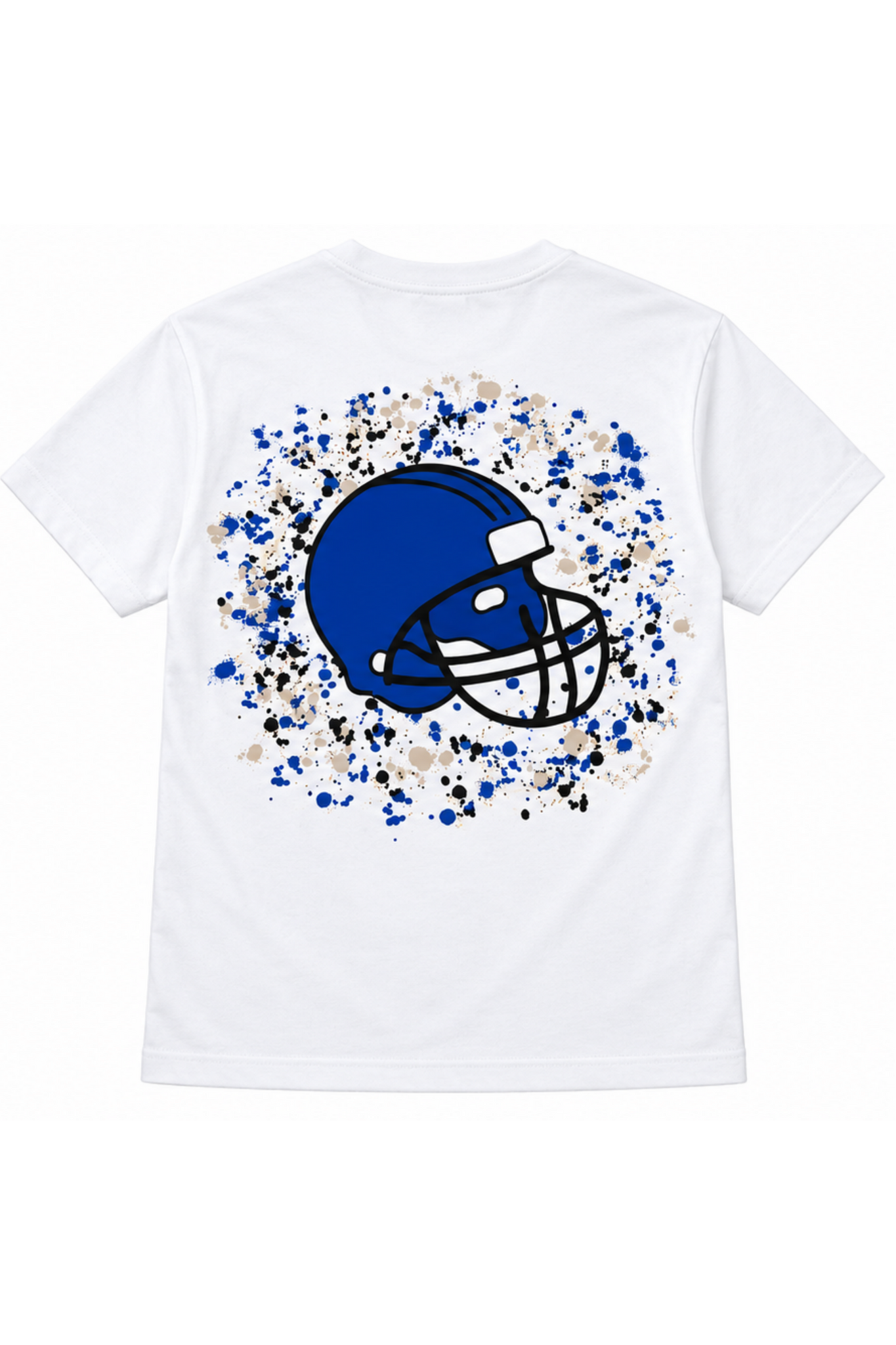 Kids' Royal Blue Football Helmet Jersey Tee