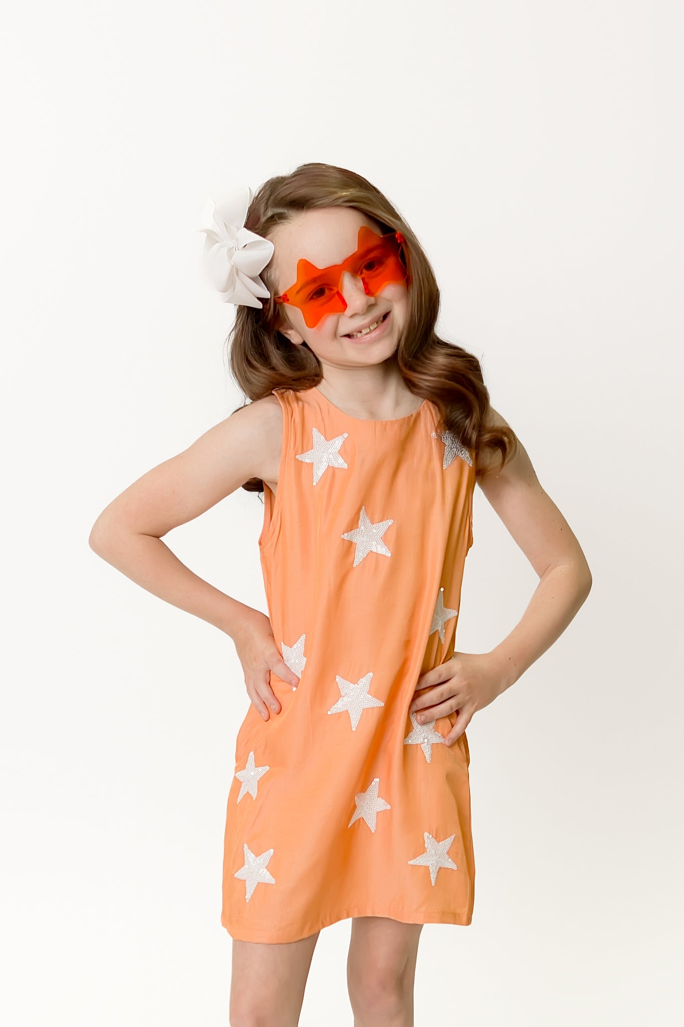 Kids' Starstruck Dress - Orange