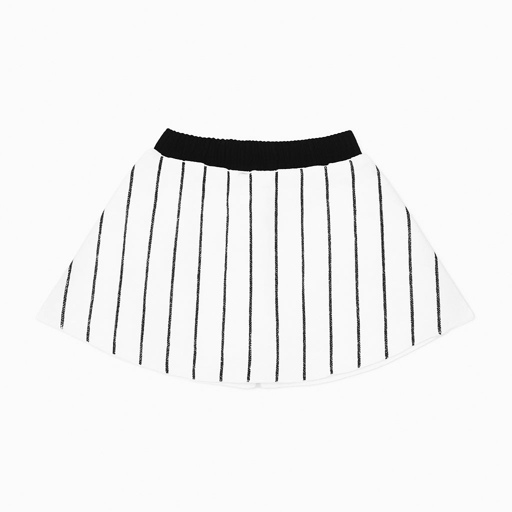 Baseball Black Striped Skort
