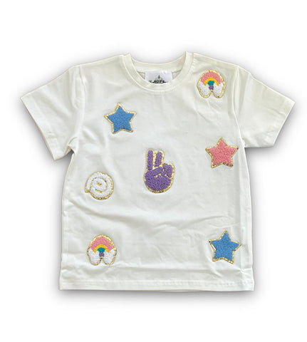 Peace and Love Kid Chenille Shirt