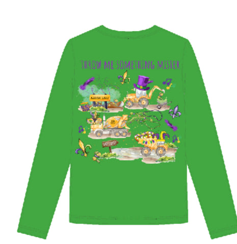 Mardi Gras Tractor Modal Kid Shirt