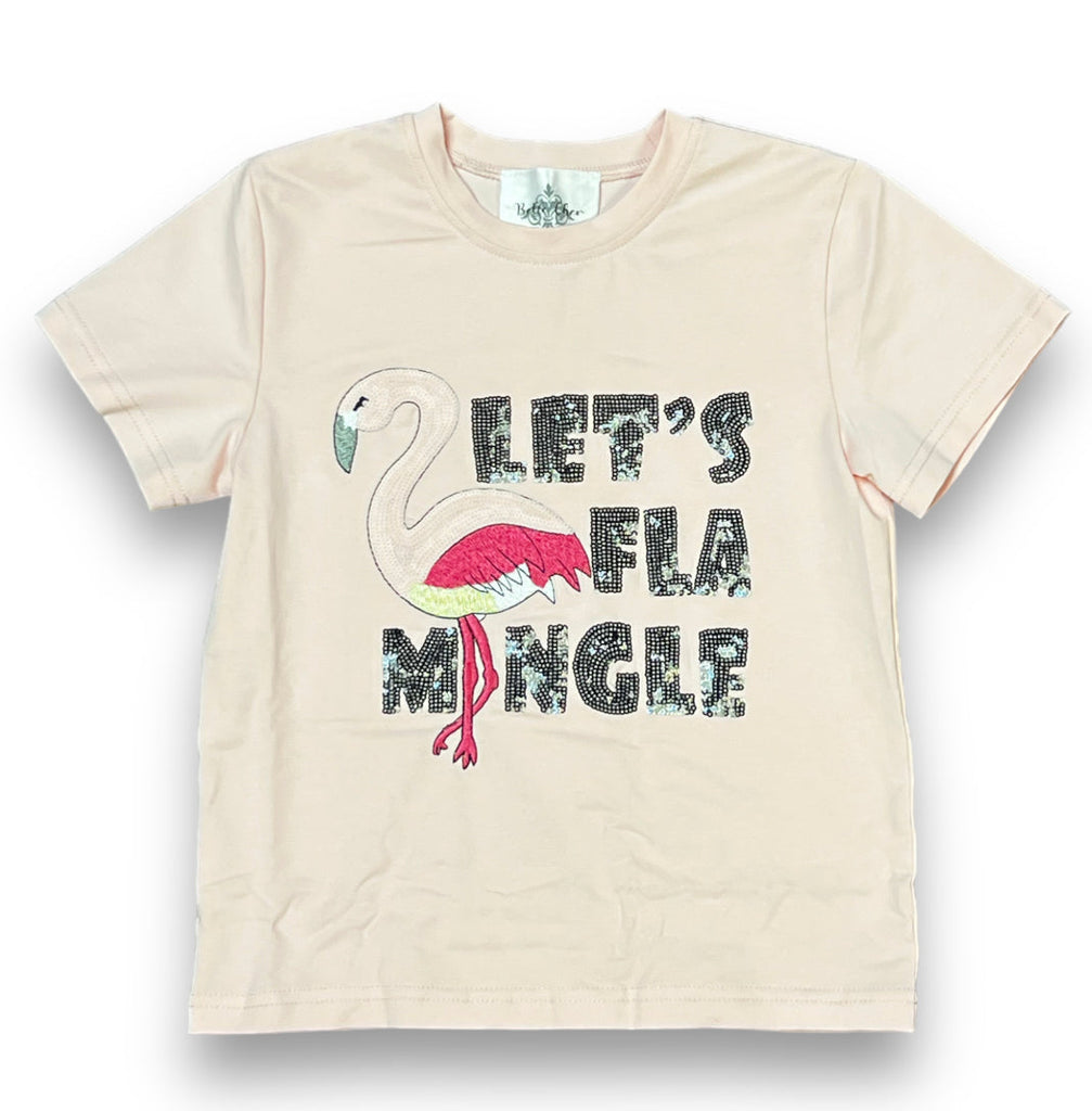 Flamingo Sequin Adult Shirt