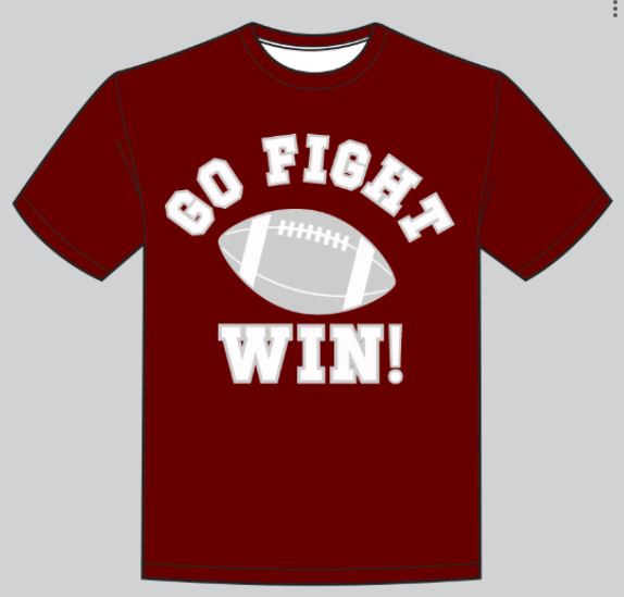 Boy Go, Fight, Win Maroon Shirt