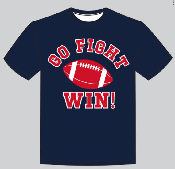 Boy Go, Fight, Win Navy Shirt