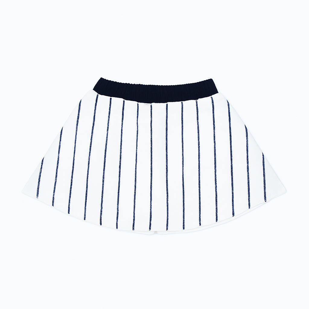 Baseball Navy Striped Skort
