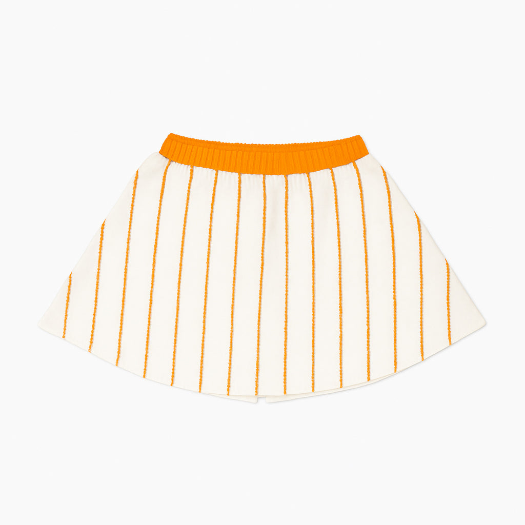 Baseball Orange Striped Skort
