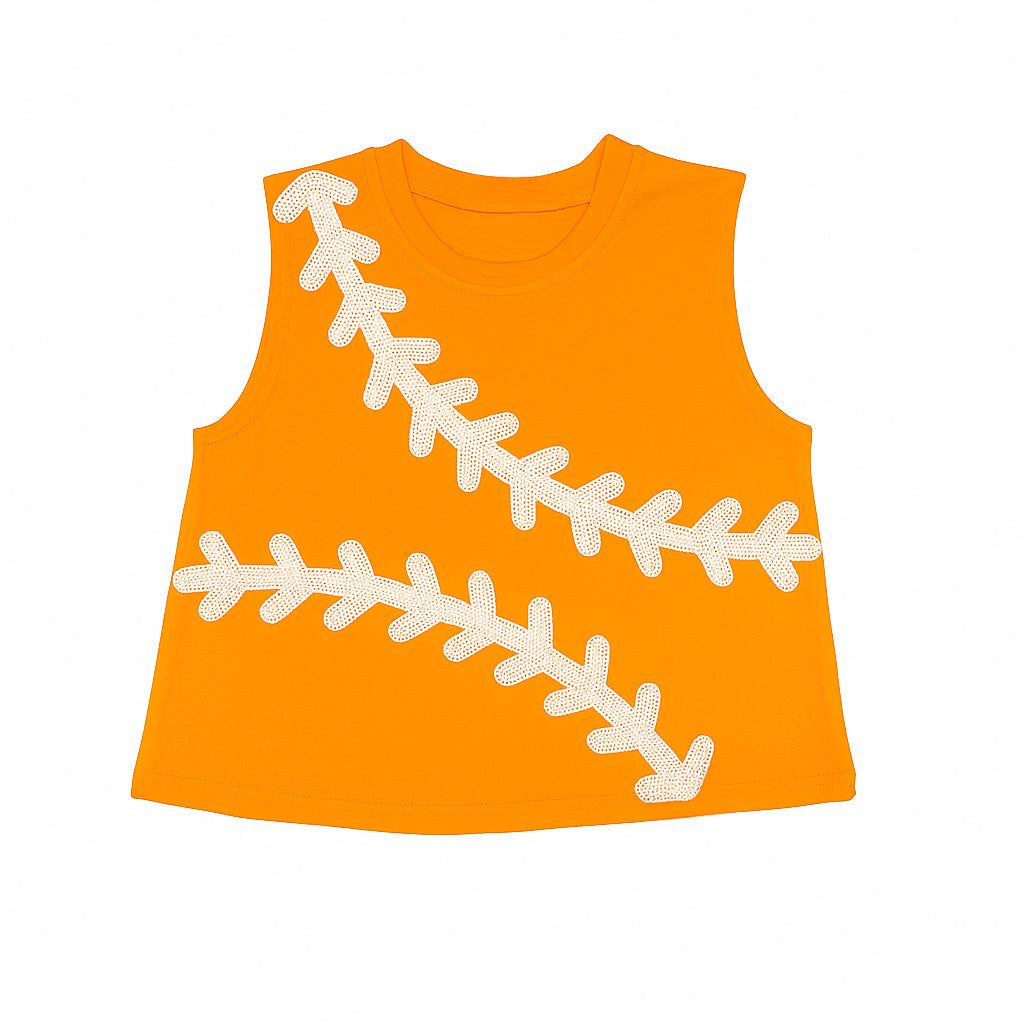 Baseball Orange Tank