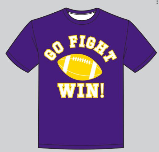 Boy Go, Fight, Win Purple Shirt