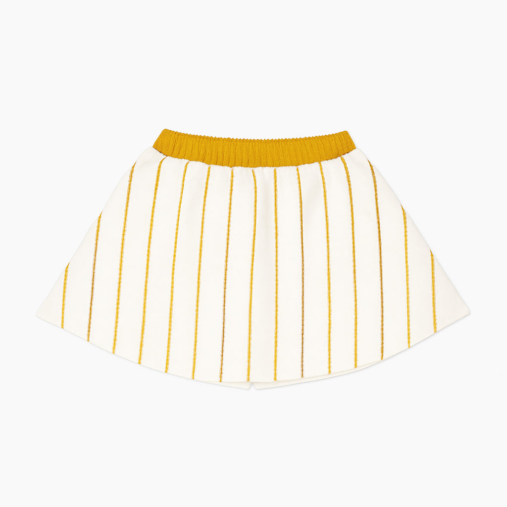 Baseball Gold Striped Skort