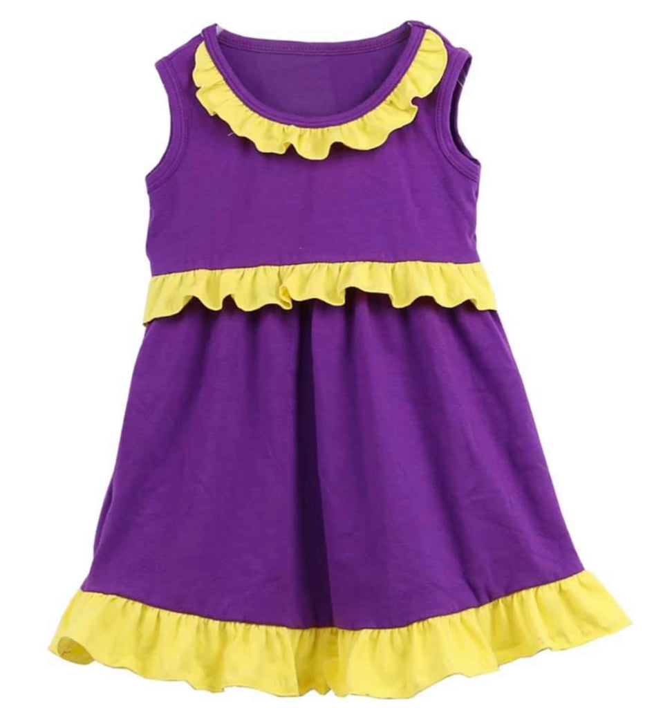 Purple Ruffle Dress
