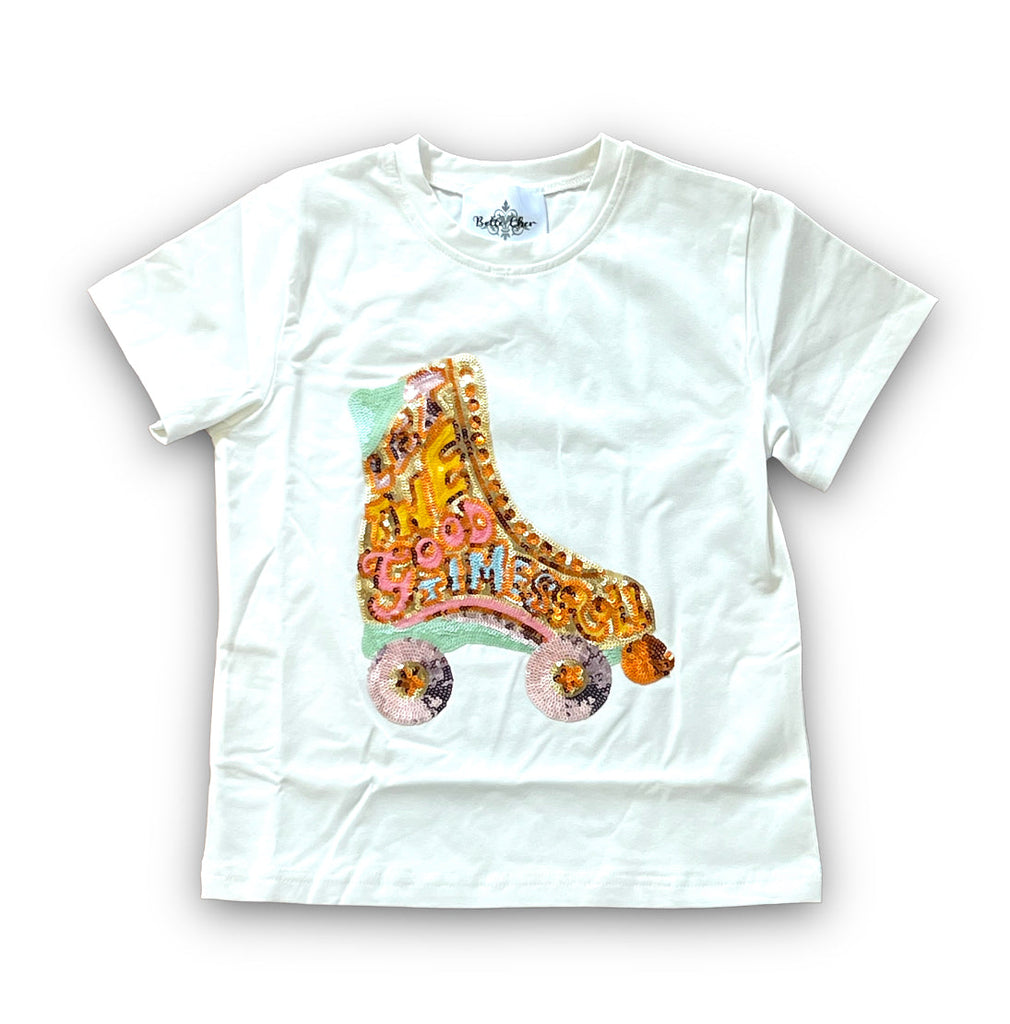 Rollerskate Kid Sequin Shirt
