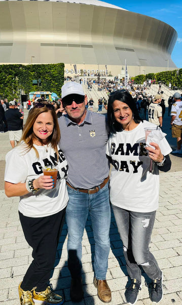 Black and Gold Gameday Adult Shirt