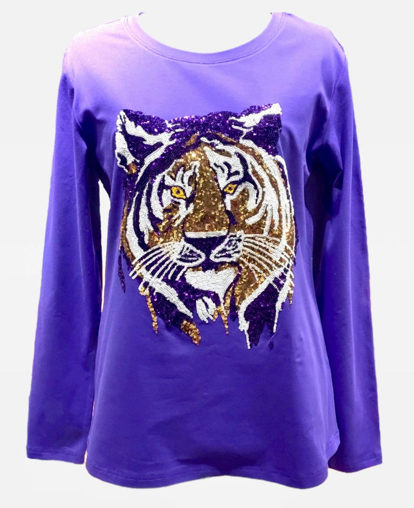 Tiger Face Long Sleeve Kid Shirt